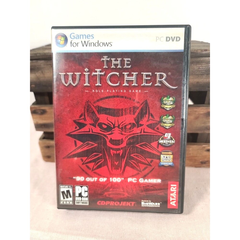 The Witcher 2007 Original Red Box PC Windows Game Atari BioWare No Manual